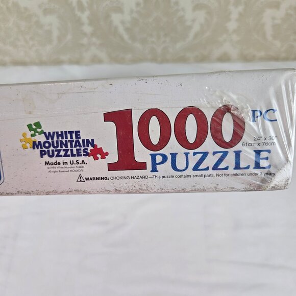 White Mountain Puzzles Sate Birds & Flowers 1000 Piece Jigsaw Puzzle NWT - Picture 6 of 9